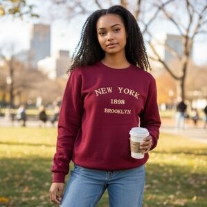 SHEIN Red Casual Sweatshirt